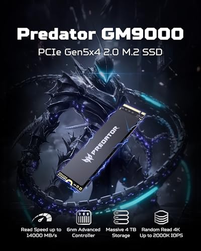 Acer Predator GM9000 PCIe Gen5 NVMe M.2 Internal SSD — main product image