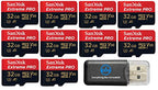 SanDisk 4351505356 Extreme Pro 32GB MicroSD 10-Pack