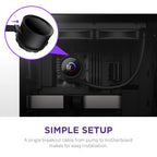 NZXT RL-KN280-B1 Kraken 280mm AIO CPU Liquid Cooler Black