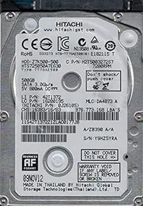 Hitachi HTS725050A7E630 500GB 7200RPM 2.5" Hard Drive