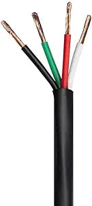 Monoprice 113727 16AWG 4-Conductor CMP Plenum Speaker Wire