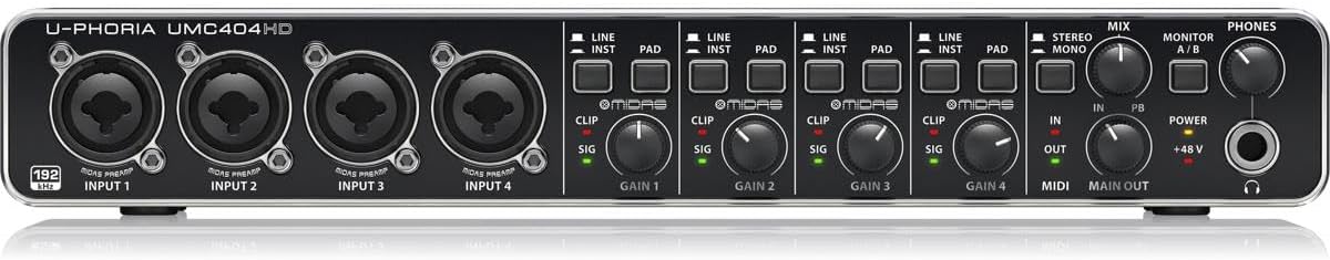 Behringer UMC404HD U-PHORIA USB Audio Interface