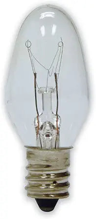 GE 20572 Fine Clear C7 Night Light Bulbs 4-Pack