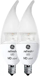 GE Lighting 6.5W LED CAC Decorative Bulb - 2 Pack — main product image