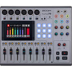 Zoom PodTrak P8 Podcast Recorder Bundle Microphone and Arm