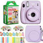Fujifilm Instax Mini 11 Lilac Purple Instant Camera Bundle
