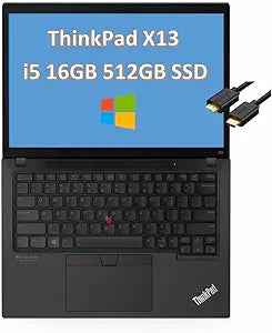 Lenovo ThinkPad X13 i5 16GB 512GB SSD 13.3" WUXGA Laptop