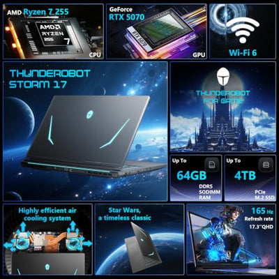 Thunderobot Storm 17.3" RTX 5070 Gaming Laptop