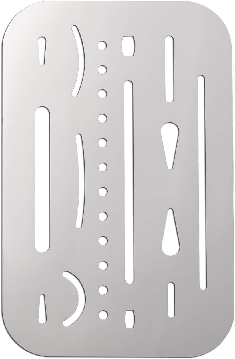 Westcott ES-1 Erasing Shield 3.5" x 2.25" Stainless Steel
