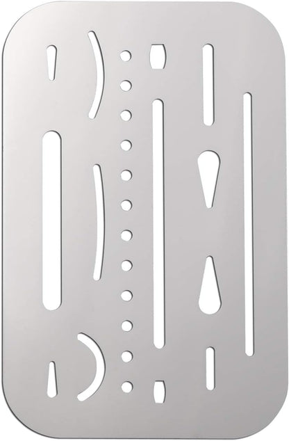 Westcott ES-1 Erasing Shield 3.5" x 2.25" Stainless Steel