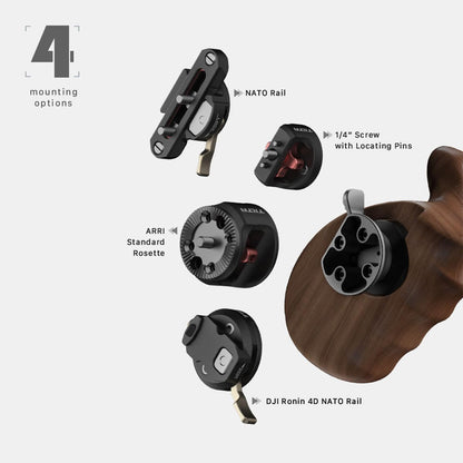 Tilta TA-ALWH-B Tiltaing Advanced Left Side Wooden Handle Black