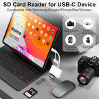 UorMe Dual-Port USB-C and USB-A SD Card Reader