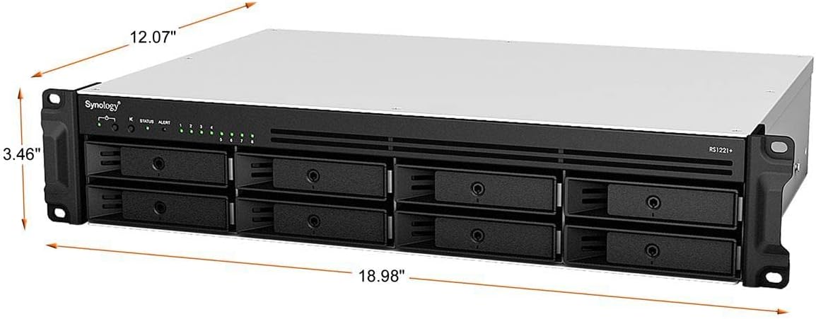Synology RS1221+: 8-Bay RackStation NAS (Diskless)