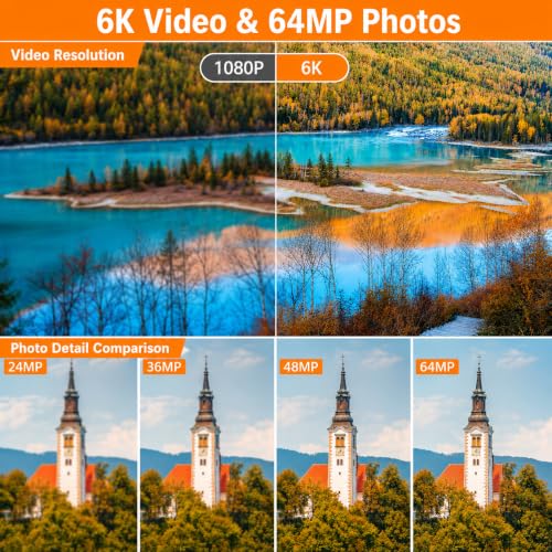 Maenlans 6K Vlogging Camcorder with 64MP Photos — main product image