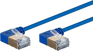 Monoprice 131022 SlimRun Cat6A Ethernet Cable 14ft Blue