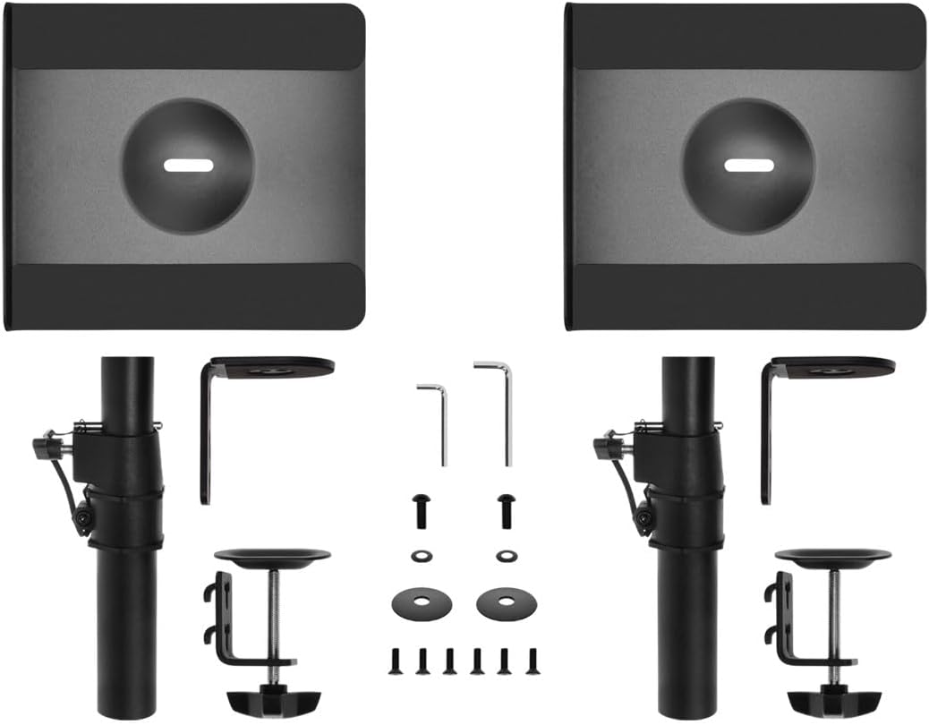 Monoprice Universal Desktop Speaker Mounts Pair - Adjustable