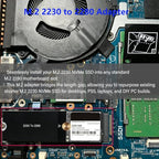 ORTREE M.2 2230 to 2280 NVMe SSD Adapter Bracket (6-Pack)