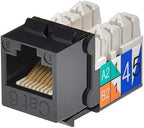 Monoprice 105378 Cat6 Punch Down Keystone Jack - Black