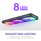 NZXT RF-U36HF-B1 F360 RGB Core 360mm Single-Frame Fan