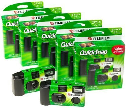 Fujifilm BHBUSWA1122 QuickSnap Flash 400 Disposable Camera 5-Pack