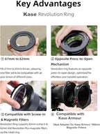 Kase Revolution Ring Automatic Variable Magnetic Step-Up Ring