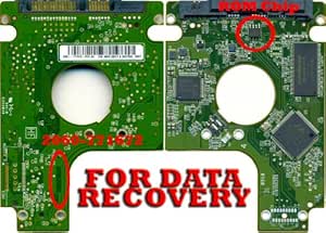 Western Digital WD Scorpio Black WD1600BEKT PCB Firmware Transfer