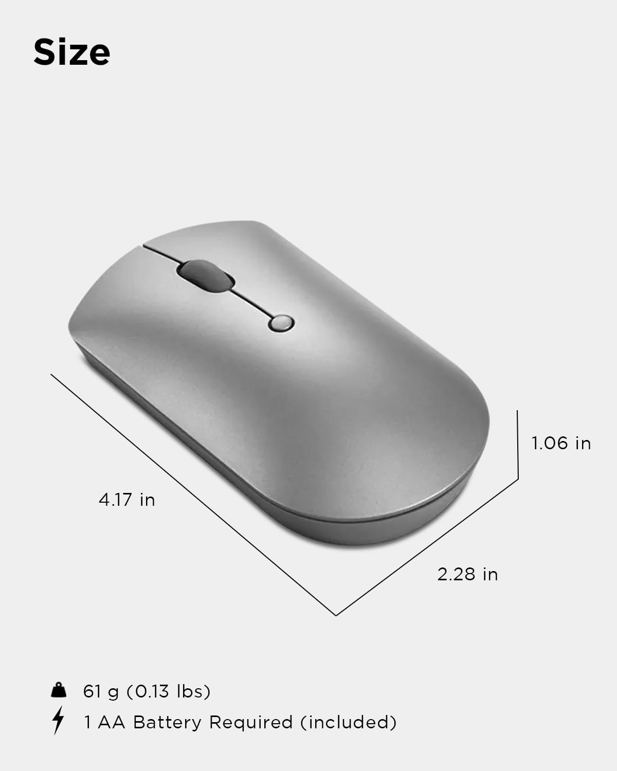 Lenovo GY50X88832 600 Bluetooth Silent Mouse