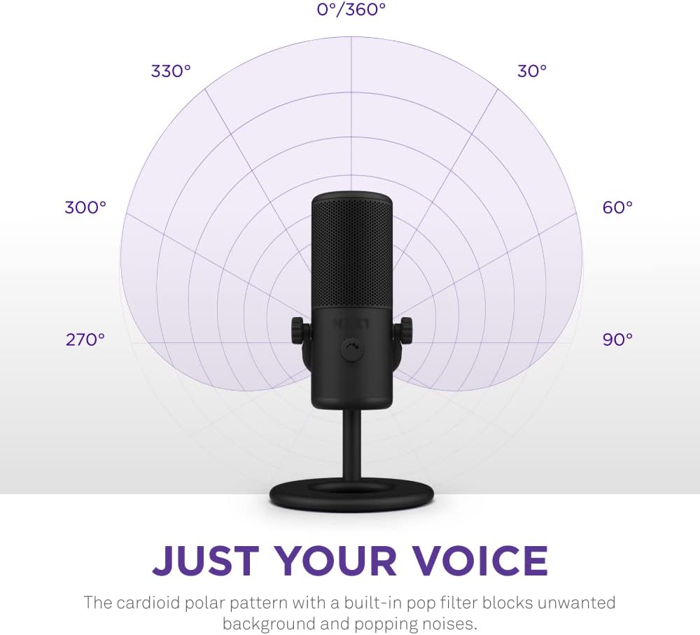 NZXT AP-WMMIC-B1 Capsule Mini USB Streaming Microphone