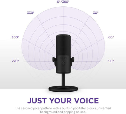 NZXT AP-WMMIC-B1 Capsule Mini USB Streaming Microphone
