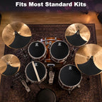 Millsten 12-Piece Drum Mute Pad Practice Set