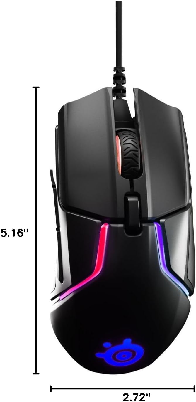 SteelSeries 62446 Rival 600 Dual Optical Gaming Mouse