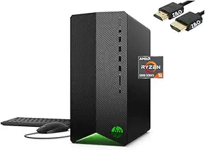 HP Ryzen 5600G RX 5500 Gaming Desktop 16GB 1TB SSD + HDMI Cable — main product image