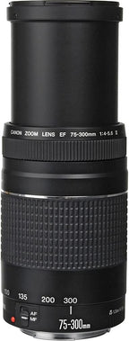 Canon 6473A003 EF 75-300mm f/4-5.6 III Lens Bundle Renewed
