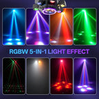 SaundBlokz 5-in-1 RGBW Bee Eye Moving Head DJ Light