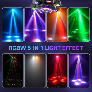 SaundBlokz 5-in-1 RGBW Bee Eye Moving Head DJ Light
