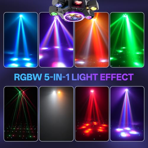 SaundBlokz 5-in-1 RGBW Bee Eye Moving Head DJ Light — main product image