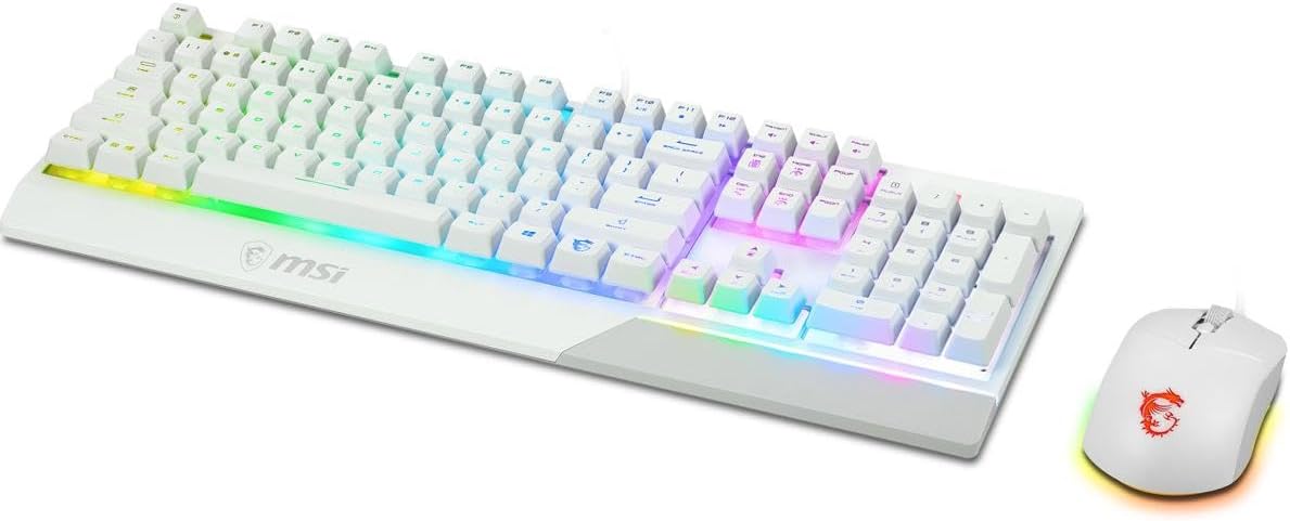 MSI VigorGK30CW White RGB Gaming Keyboard & Mouse Combo