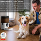 RCA PF143 Smart Pet Feeder - 1080p Camera, Alexa Compatible