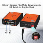 Elink Smart Managed Gigabit Fiber Media Converter