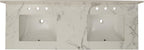 MSI AMZ-DBVANS-6122-0006 Calacatta Marble 61-inch Double Sink Vanity