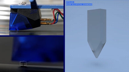 Ortofon 2M Blue Premounted SH-4 Headshell Turntable Cartridge