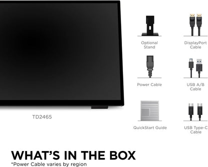 ViewSonic TD2465 24 Inch Touch Screen Monitor Ergonomic