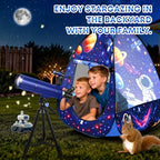 UncleHu 80mm Kids Telescope and Pop-Up Space Tent Set