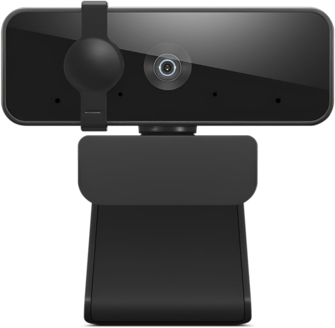 Lenovo 4XC1B34802 Essential Full HD 1080P Webcam, Dual Mic