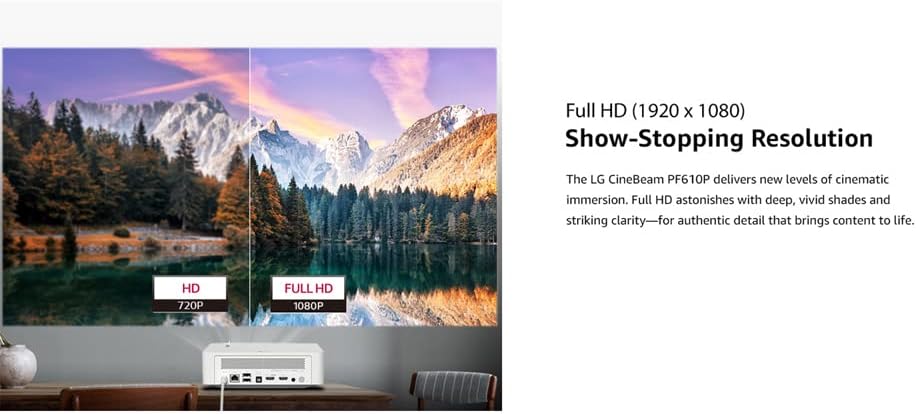 LG E9LGPF610P CineBeam LED Smart Projector Bundle