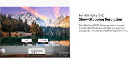 LG E9LGPF610P CineBeam LED Smart Projector Bundle