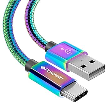 Polaroid PPC1119IRD USB-C Charging Cable Iridescent
