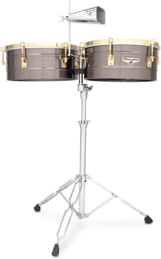 Latin Percussion M257-BNG Matador Timbales Brushed Nickel
