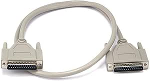 Monoprice 101582 3-Feet DB25 M/M Molded Cable White