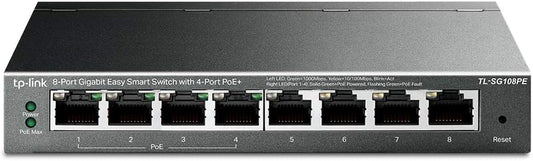 TP-Link TL-SG108PE Gigabit 8-Port Easy Smart PoE Switch